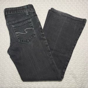 Kids Black Flare Jeans